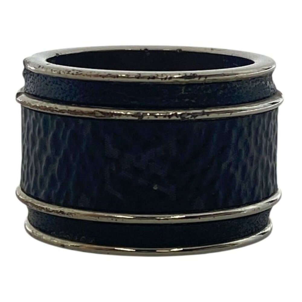 Louis Vuitton Bag Monogram Eclipse Ring Silver Me… - image 2